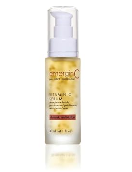 emerginC 20% Vitamin C Facial Serum - Extra Strength Micro-Encapsulated Spheres to Help Address Visible Signs of Aging 1 Ounce, 30 ml