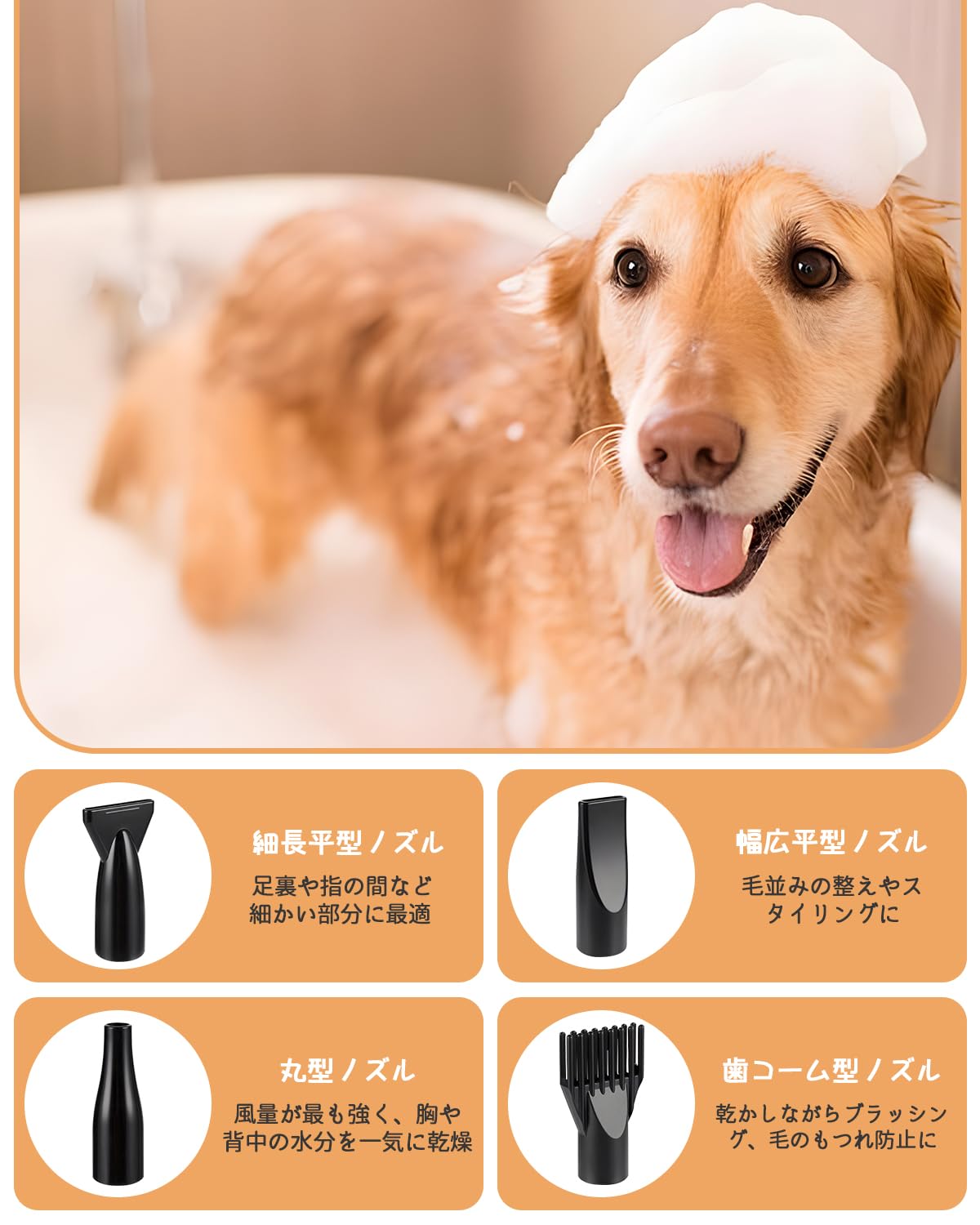 Amazon.co.jp: 【Amazon.co.jp限定】QIUYMI 犬 ドライヤー 大風量