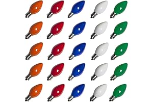 Abeja Vintage Multicolor Christmas Replacement Bulbs