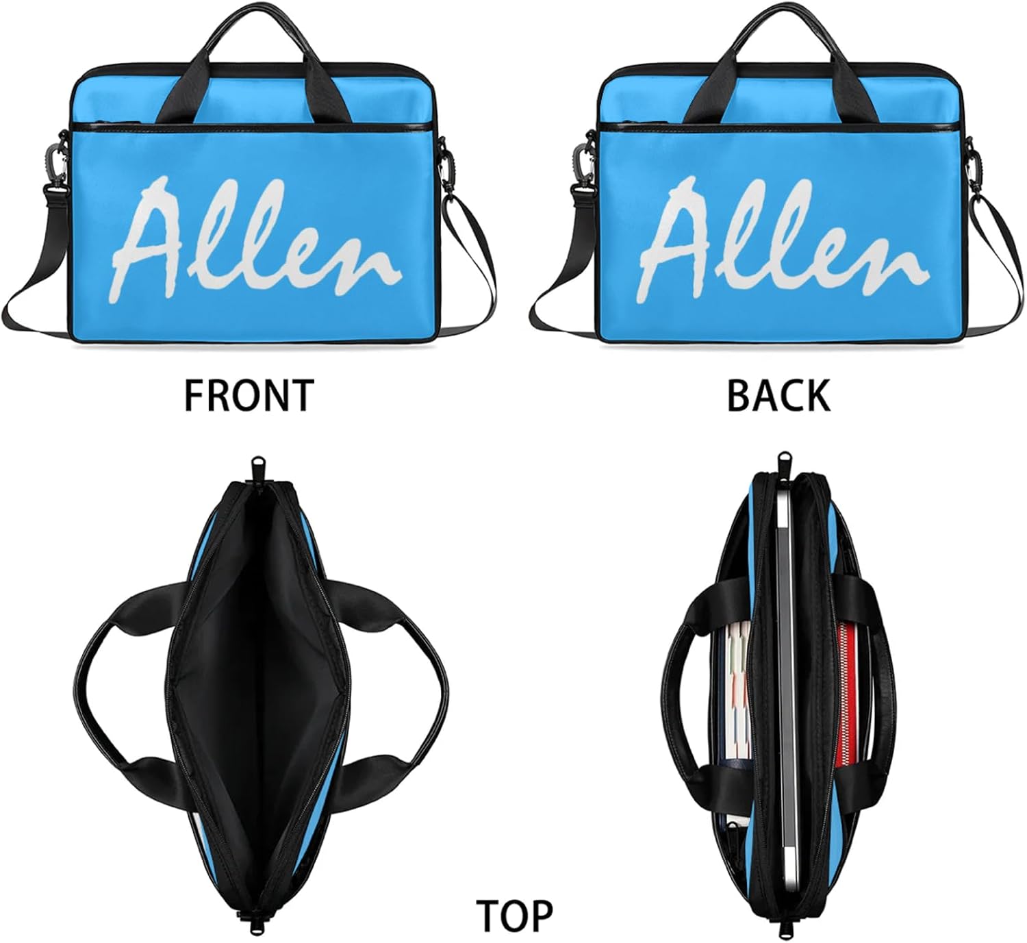 Custom Laptop Bag, Personalized Shoulder Bag for Laptop, Portable Computer Bag ,Gifts for Business Office - Image 9