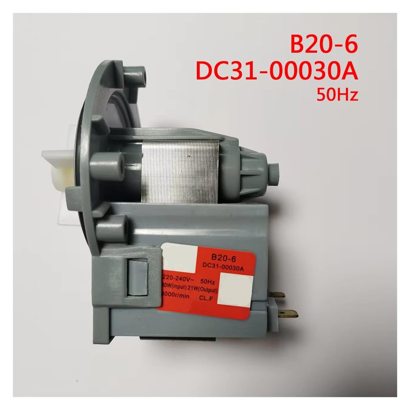 Pompa scarico lavatrice Per Samsung La Pompa Di Drenaggio Della Lavatrice A Tamburo DC31-00030A Motore B20-6 220-240V