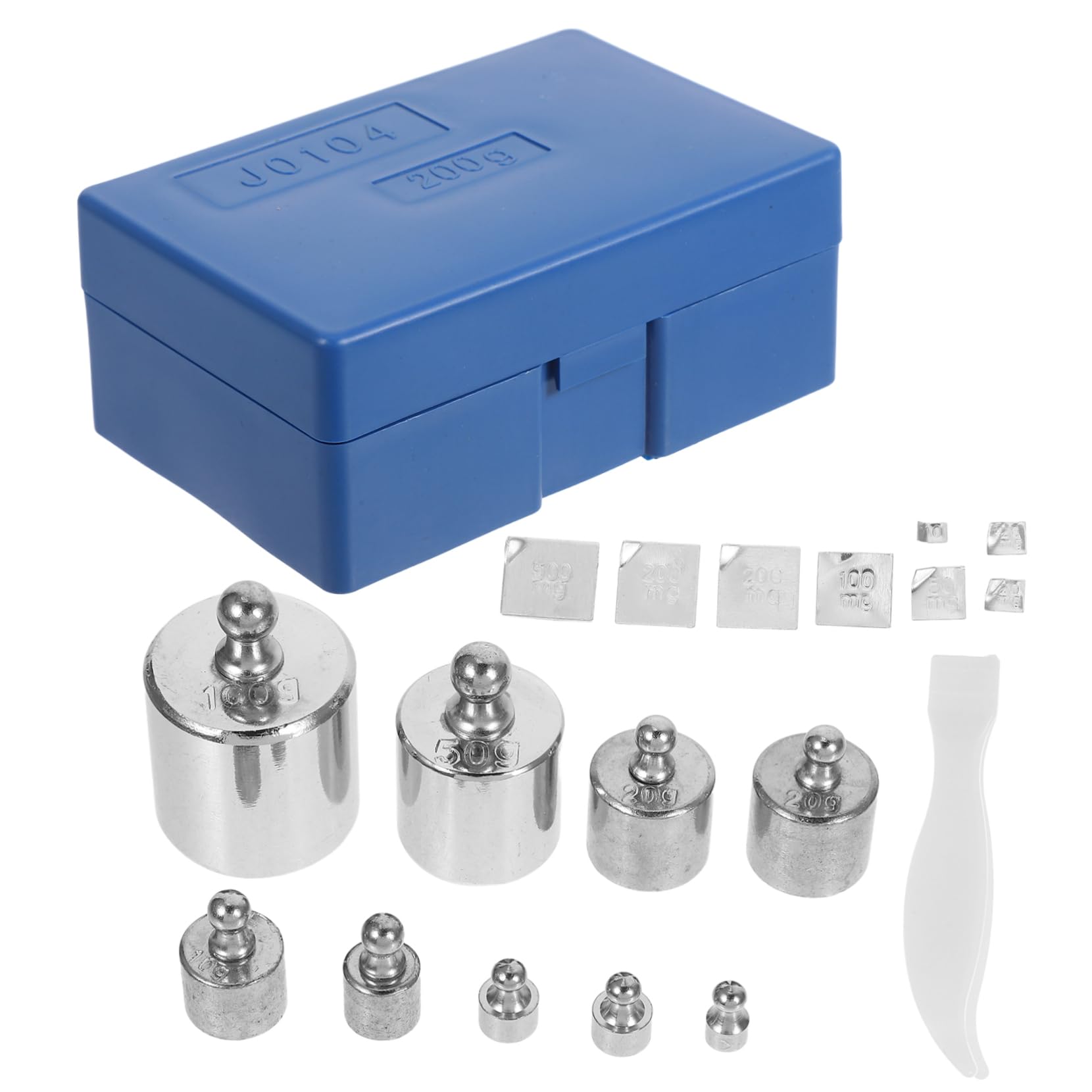 GLEAVI 1set High Precision Calibration Weights Kit for Digital Scales Standard Weights with Case and Tweezers Accurate Measurement for Various Applications