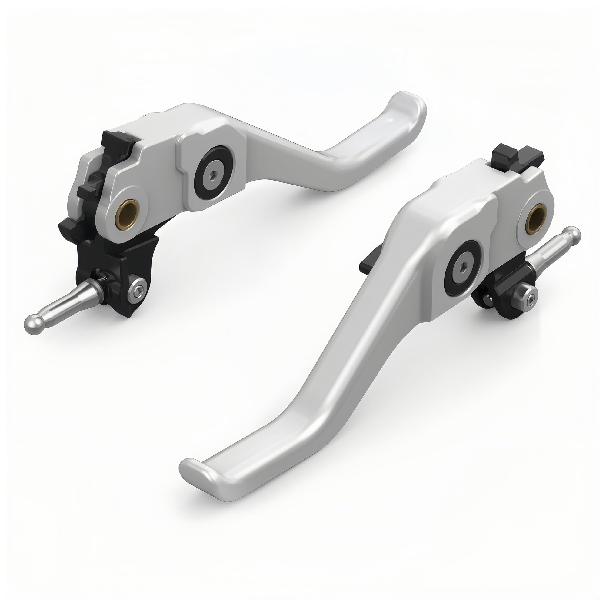 Riderai Silver Motorbike Clutch Levers For Bmw R1200r R1200gs Gsa 2014-2018 R1250r R1250rt Brake Lever(Silver)