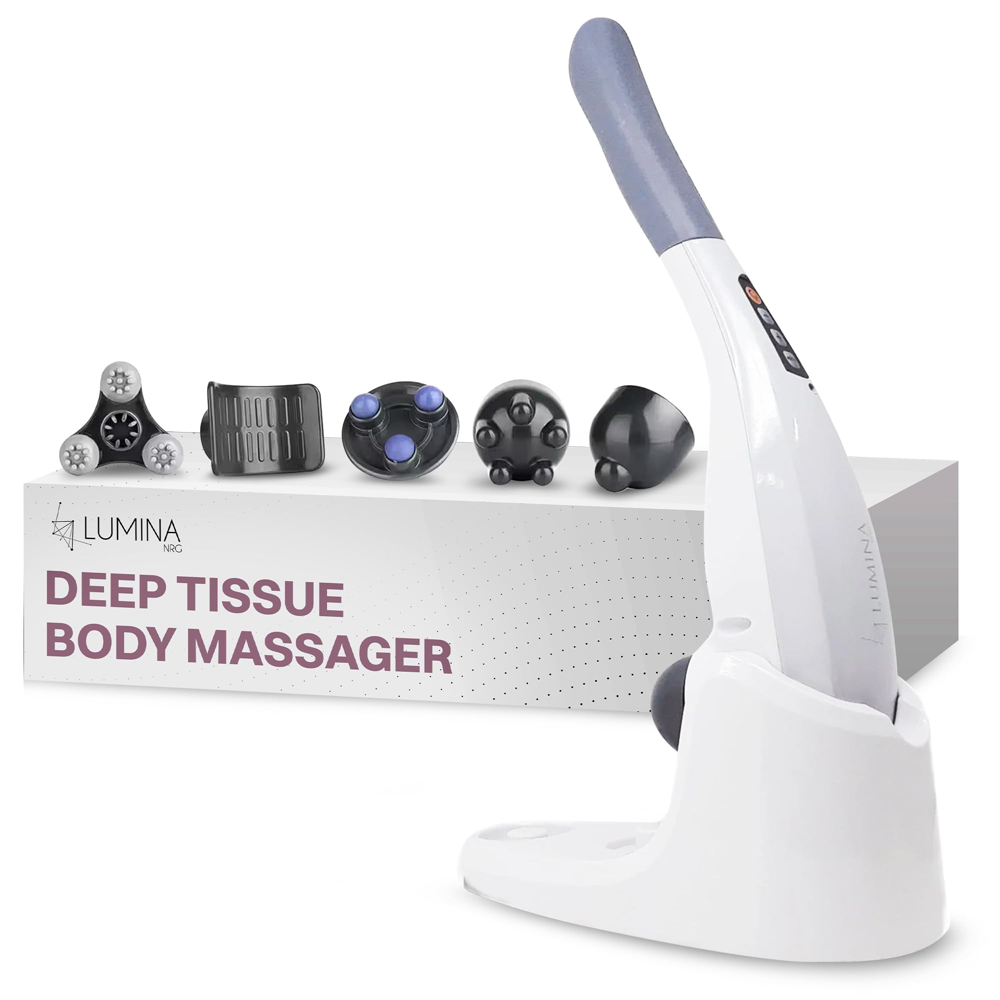 Photo 1 of **MISSING BASE AND POWER CORD**Deep Tissue Body Massager - Hammer NRG - Relieve Stress, Stiff and Sore Muscles | Lumina NRG