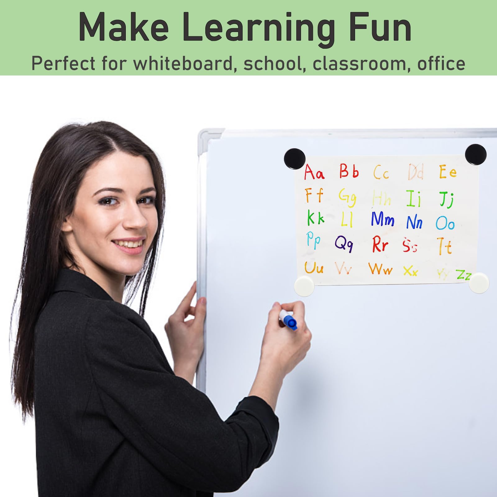 26 Pièces Aimant Frigo, Aimants Puissants. Avec Boîte De Rangement