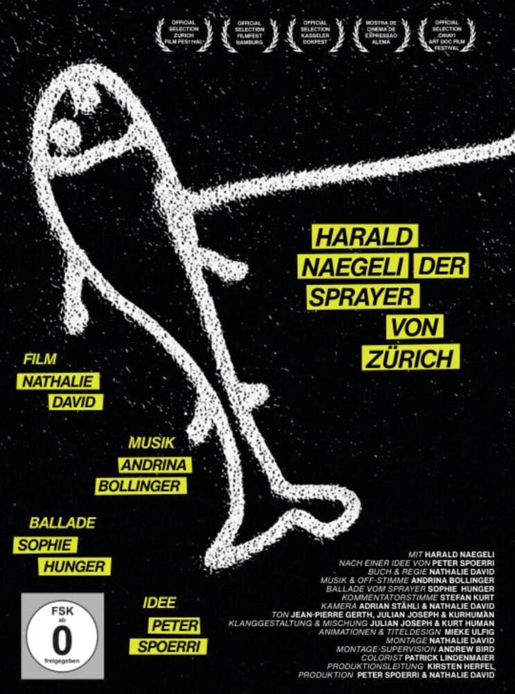 Harald Naegeli Der Sprayer von Zürich DVD original de importación cultural