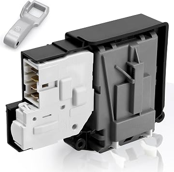 Upgraded EBF61315802 EBF62534401 Washer Door Lock Switch & MFG63099101 Washer Door Lock Strike,Washer Door Lock Switch Compatible with L.G Front-Load Washers and Ken-More 796-series Washing Machine