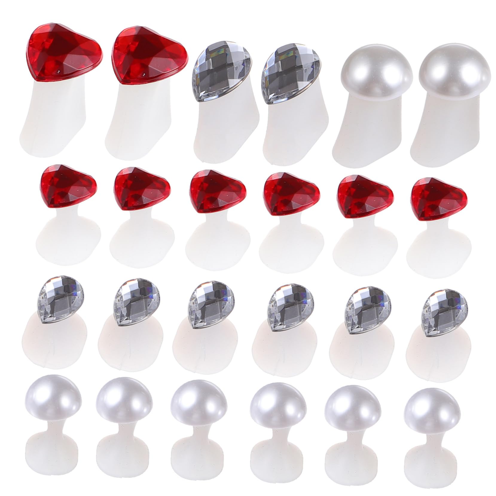 PartyKindom E Separators for Pedicure 24pcs Silicone Toe Dividers Nail Art Easy Cleaning