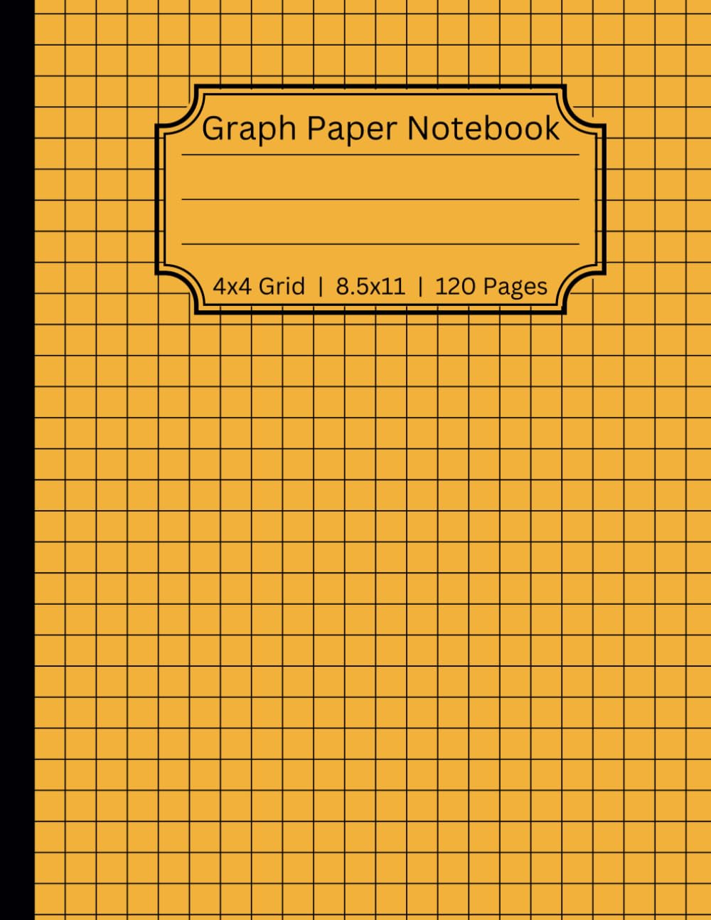 Graph Paper Notebook Quad Grid 4x4 Squares per Inch Grid Paper for