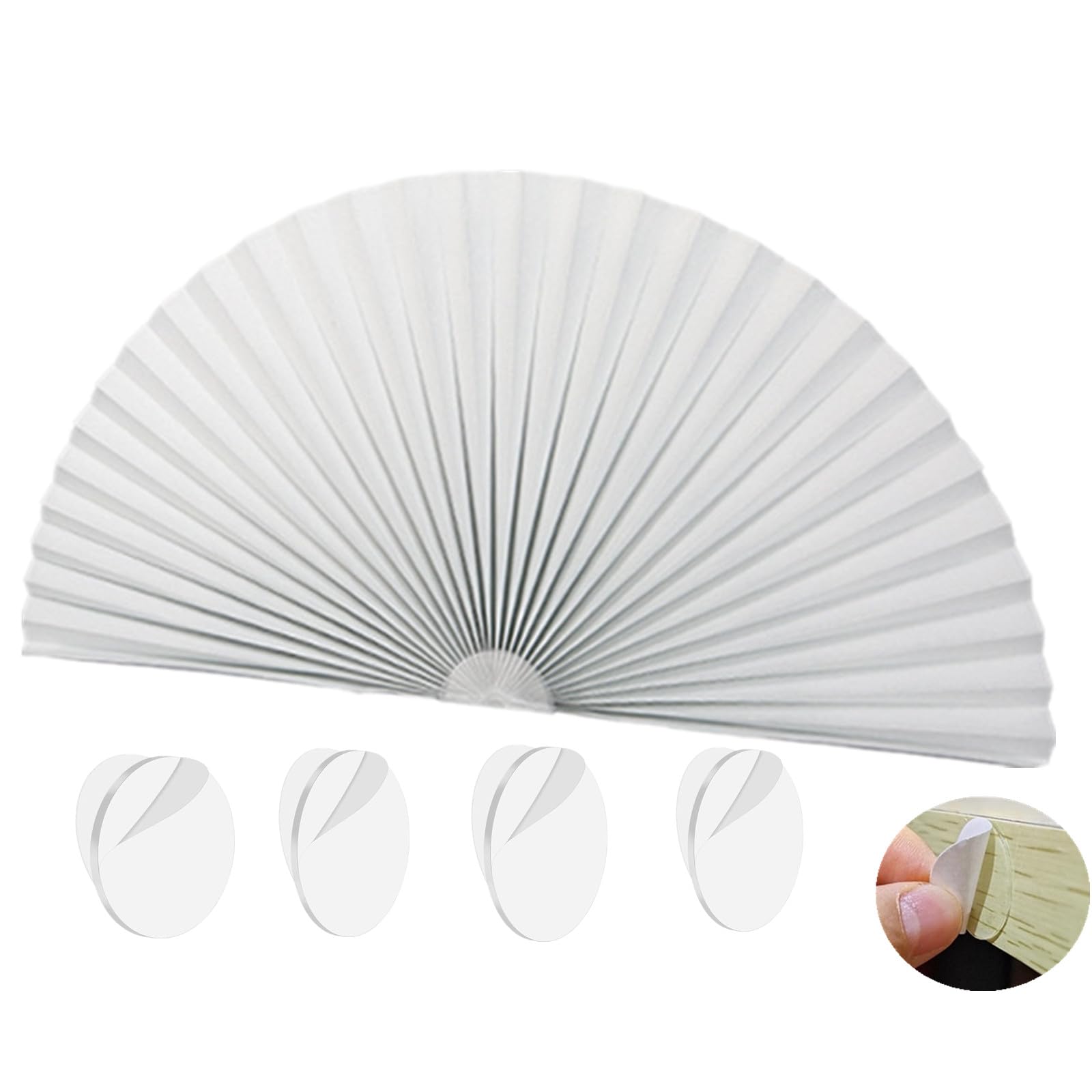 Garaym Arch Window Shade Half Circle,Adjustable Clipping Half Round Moon Window Shade 70% Blackout Self-Adhesive Window Sunshade Cover Decoration for Apartment