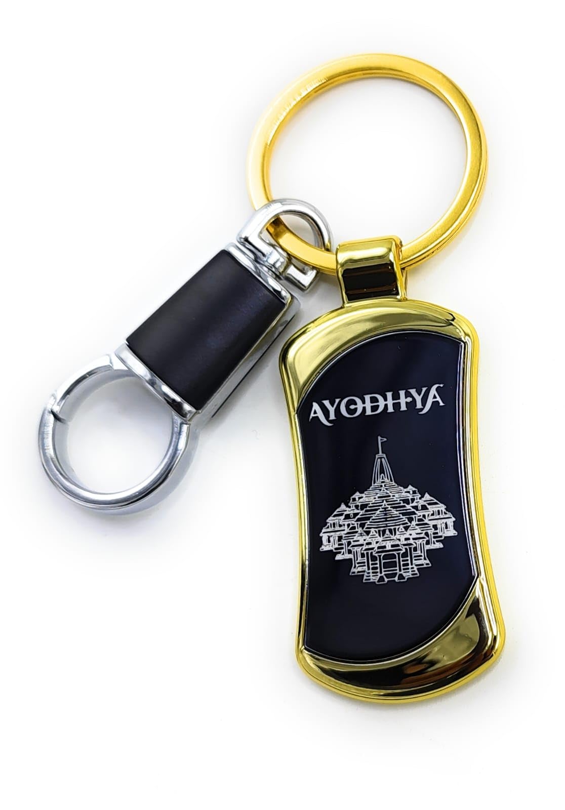 jdp novelty Metal Keychain of Ayodhya Shree Ram Mandir. Shree Ram Tample Ayodhya Keychain-picture-46