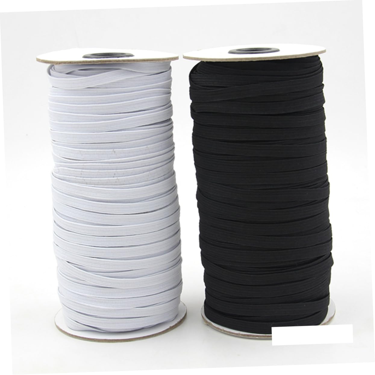 MUELODSIC DIY Knitting Elastic Band High Elasticity Spool Cord for Waistbands Necklines Underwear and Crafts Black Durable and Soft TPU Material