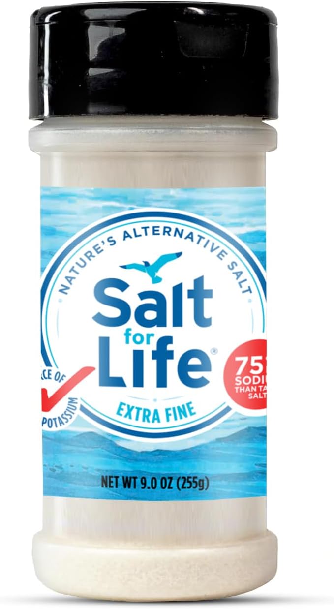 Salt For Life Salt Substitute - 9 oz. - Tasty Low Sodium Potassium Salt Substitute for High Blood Pressure With Real Salt-Taste Salt Alternative!