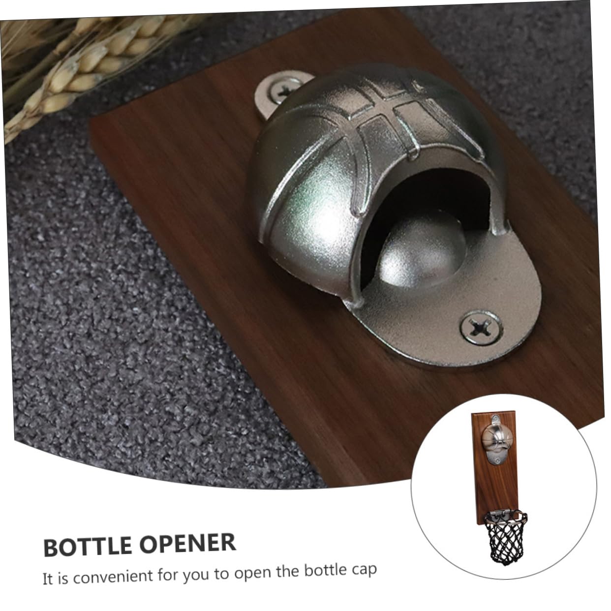 1pezzi Apribottiglie Inossidabile Basket Gadget Per e Bar Installazione Facile e Strumento Per Aperitivi e Bevande