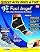 Foot Angel FALW-MC24/6 Anti-Fatigue Compression Foot Sleeve for Plantar Fasciitis Relief, Large/X-Large, Black, L-XL