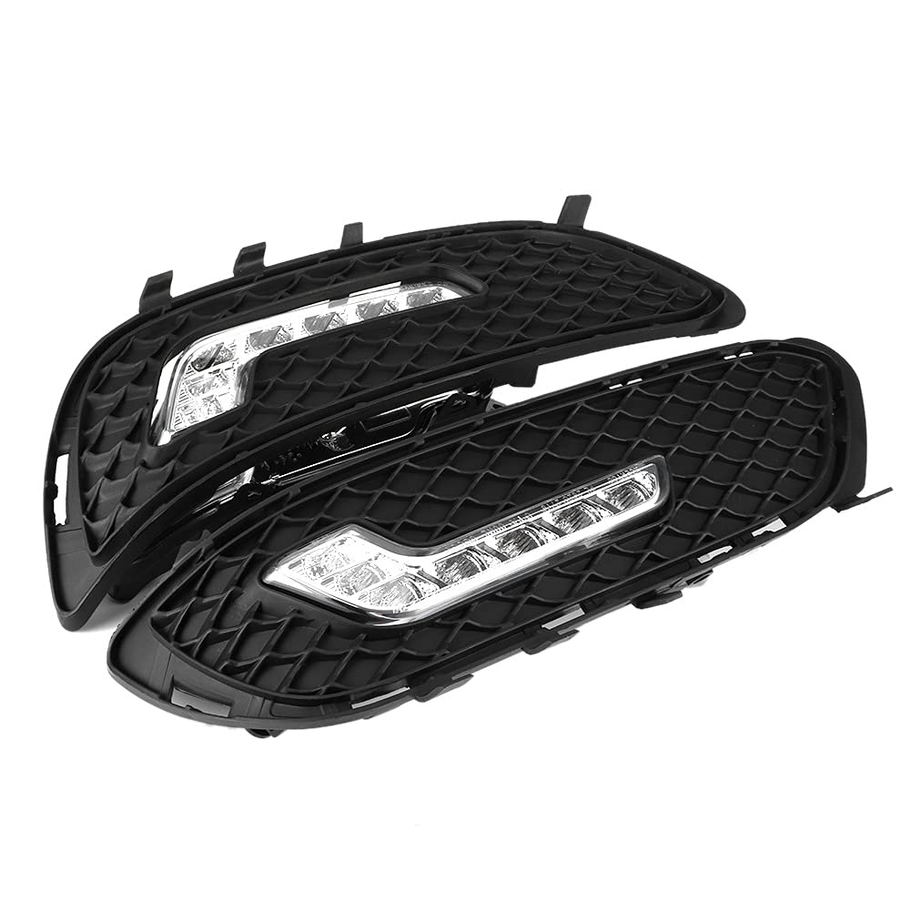 Luces de circulación diurna integradas DRL, luz de circulación diurna LED DRL en forma de L aptas para Clase E W212 E180 E200 E260 E320 E400 2009-2010