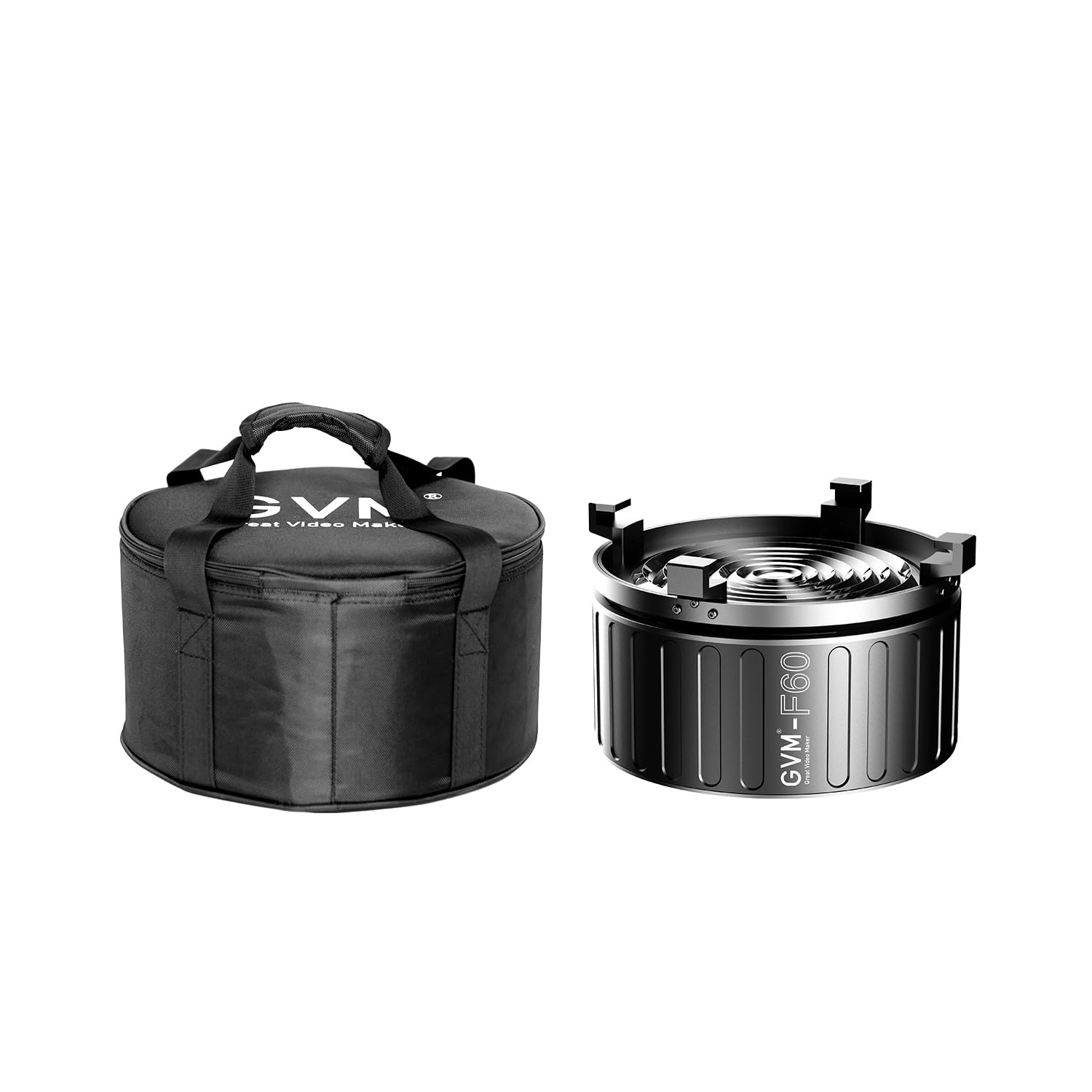 GVM - Lente Fresnel per luce video a LED con supporto Bowens, compatibile con PROSD400B, 500B, 650B, SD600D, SD600S, illuminazione di uscita continua per studio fotografico