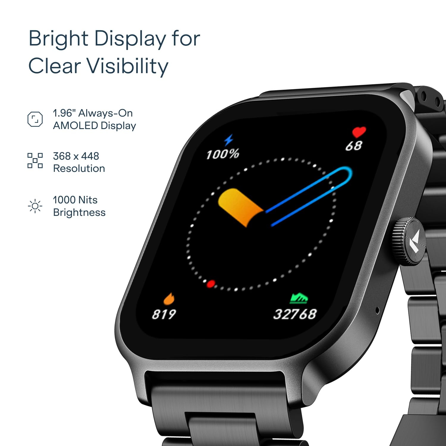boAt Ultima Ember 2 Smartwatch - AMOLED Display -3