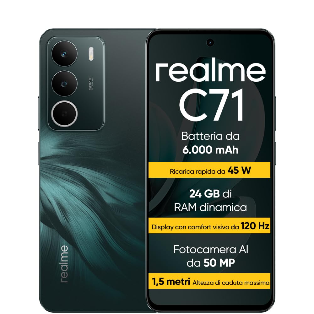 scaffale per smartphone 8+256gb verde 45w carica rapida
