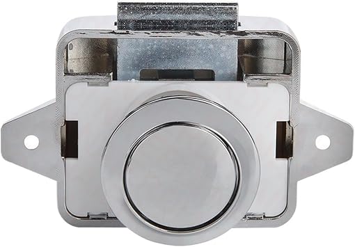 10PCS Camper Car Push Lock 20mm/26mm RV Caravan Boat Motor Home Cabinet Drawer Latch Button Locks for Furniture HardwareBig Chrome