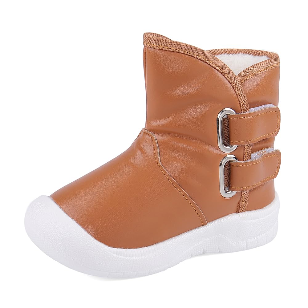 LACOFIA Botas de Nieve Impermeables para Invierno de la Suela de Goma Antideslizante para bebé niña y niño