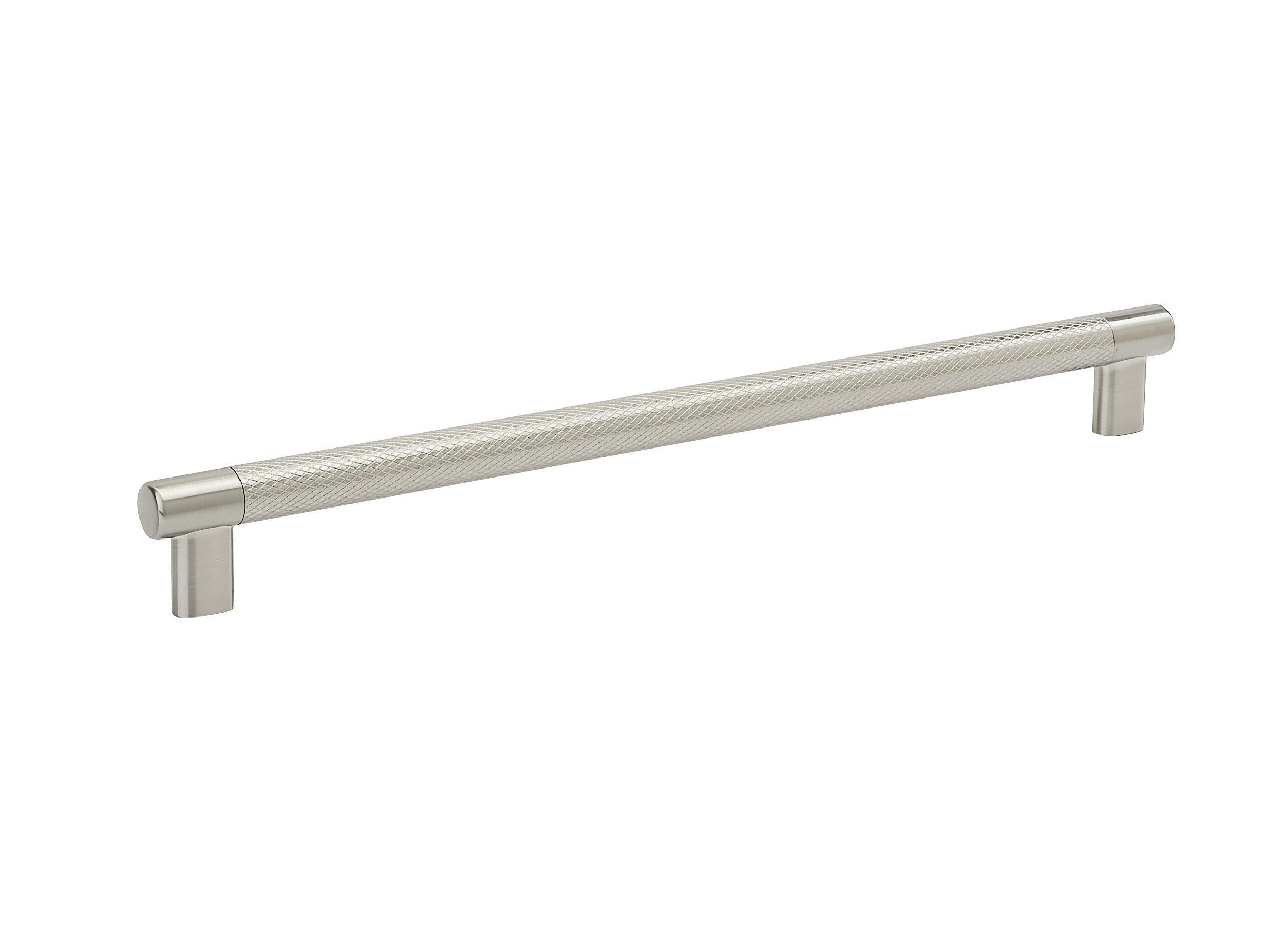 Amerock | Kitchen Cabinet Pull | Satin Nickel | 12-5/8 in (320 mm) Center-to-Center | Bronx | 1 Pack | Furniture Hardware | Cabinet Handle | Bathroom