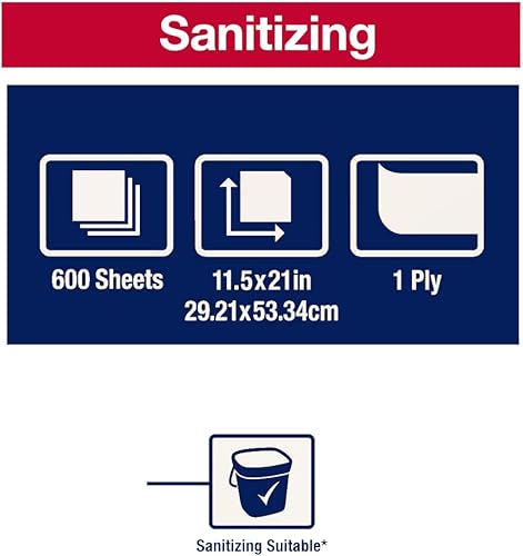 Miniatura 5 de Tork Toalla de limpieza para servicio de alimentos, color verdeblanco, 14 plegada, 1 x 600 toallas, 192185