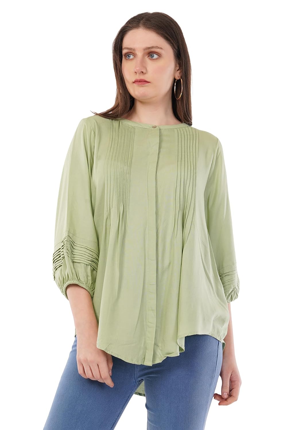 Style circle Women's Viscose Plated Round Neck 3/4 Sleeves Comfortable - Review, Price and Buying Guide