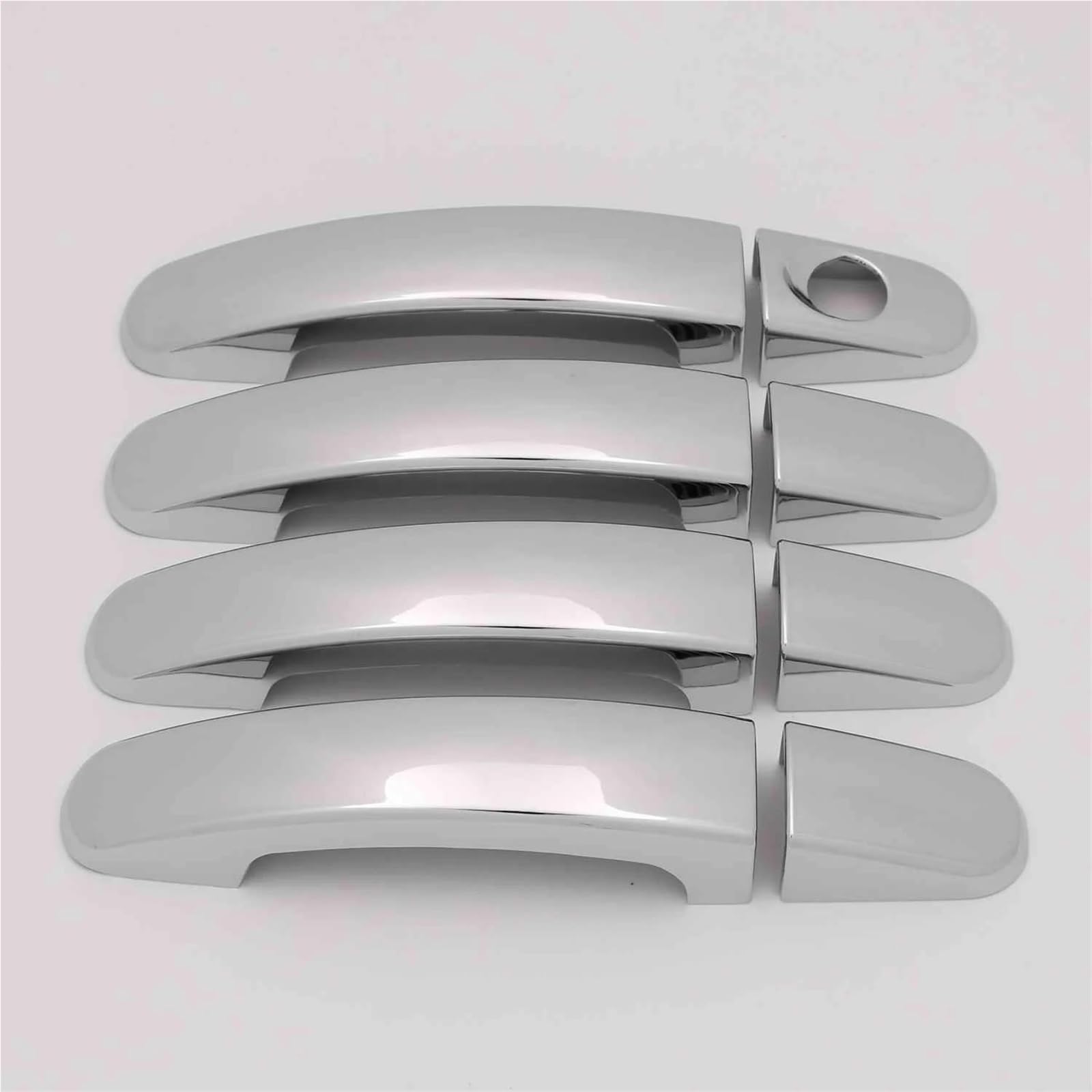 Ujnheq Style 6 Abs Chrome Glossy Black Car Door Handle Cover Trim Sticker For Ford For Focus 2005 2006 2007 2008 2009 2010 2011(Style 6)