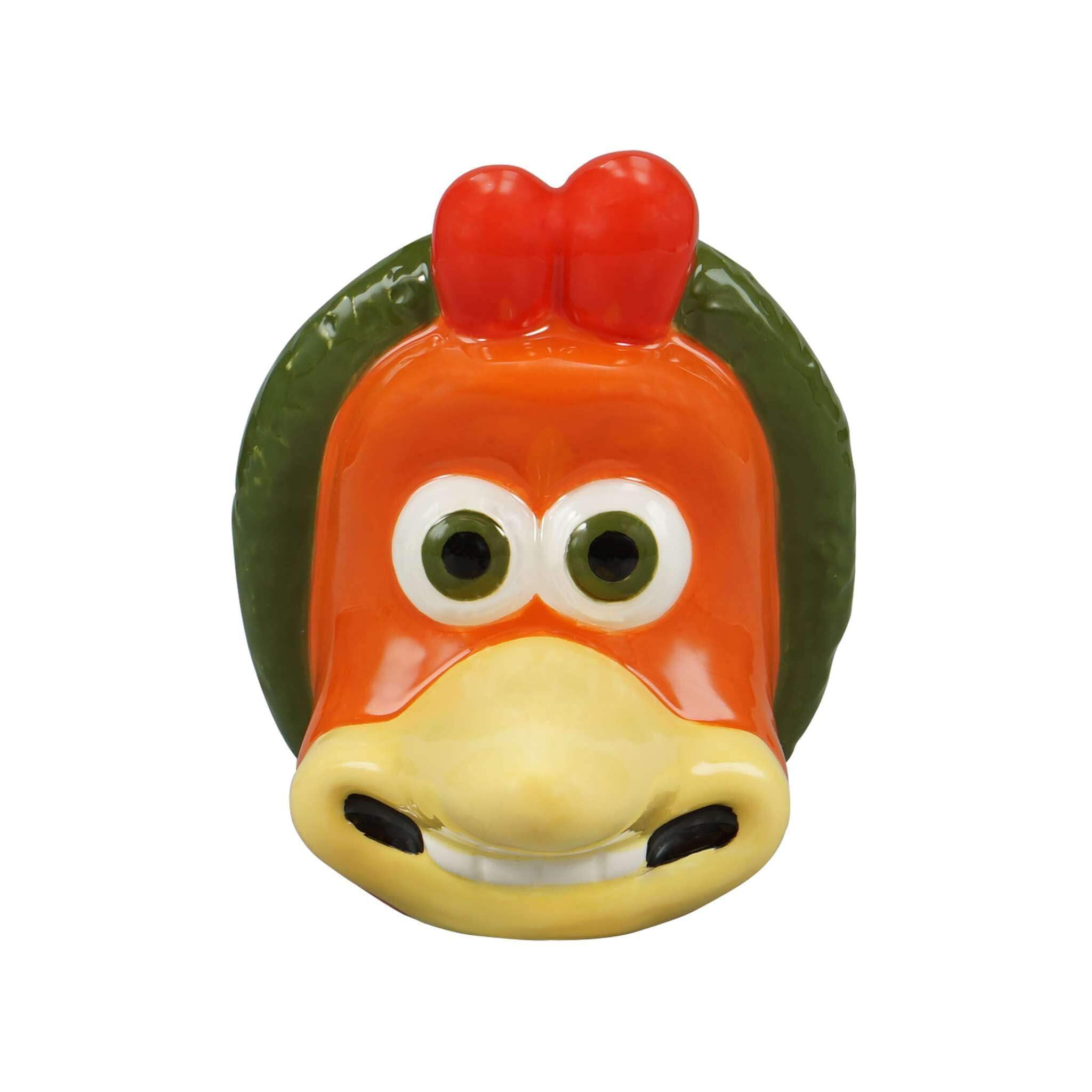 Half Moon Bay | Chicken Run: Dawn of the Nugget | Ginger 3D Shaped Egg Cup | Ceramic Dolomite Breakfast Novelty Tableware | Official Aardman Merchandise | Quirky Collectible Gift