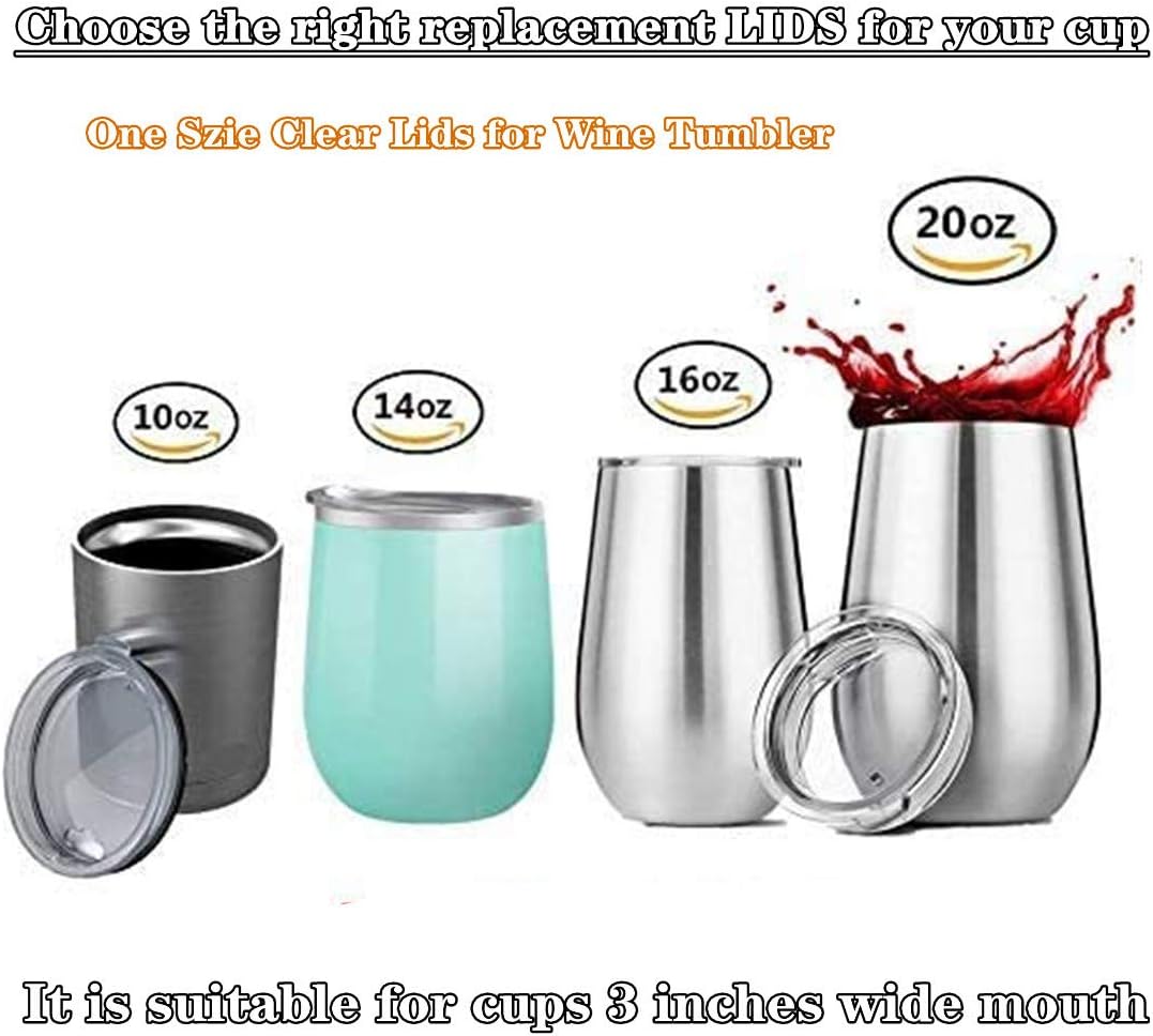 Blасk Frіdау - 70% оƒƒ 2 Pack Splash Resistant Clear Lids for Yeti (Old) Rtic Ozark Trails Tumbler Rambler MagSlider Cups 10/14/16/20 oz Replacement Lid