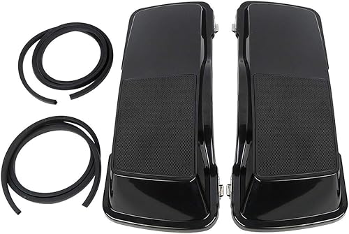 Miniatura 6 de TCT-MOTORPARTS Bolsas de alforja de 6 x 9 pulgadas, tapas de altavoz, aptas para Harley Touring Road King FLT FLHT FLHTCU FLHRC Street Electra Glide