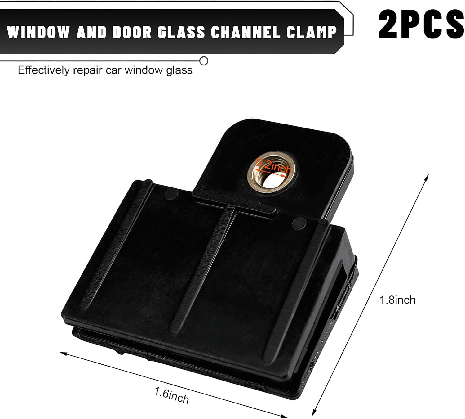 2 PCS Window Door Glass Channel Clip, Plastic Car Glass Regulator Holder Sash Retaining Clips, Stable Window Slot Fixing Brackets for Sedans Trucks SUVs, Car Accessories