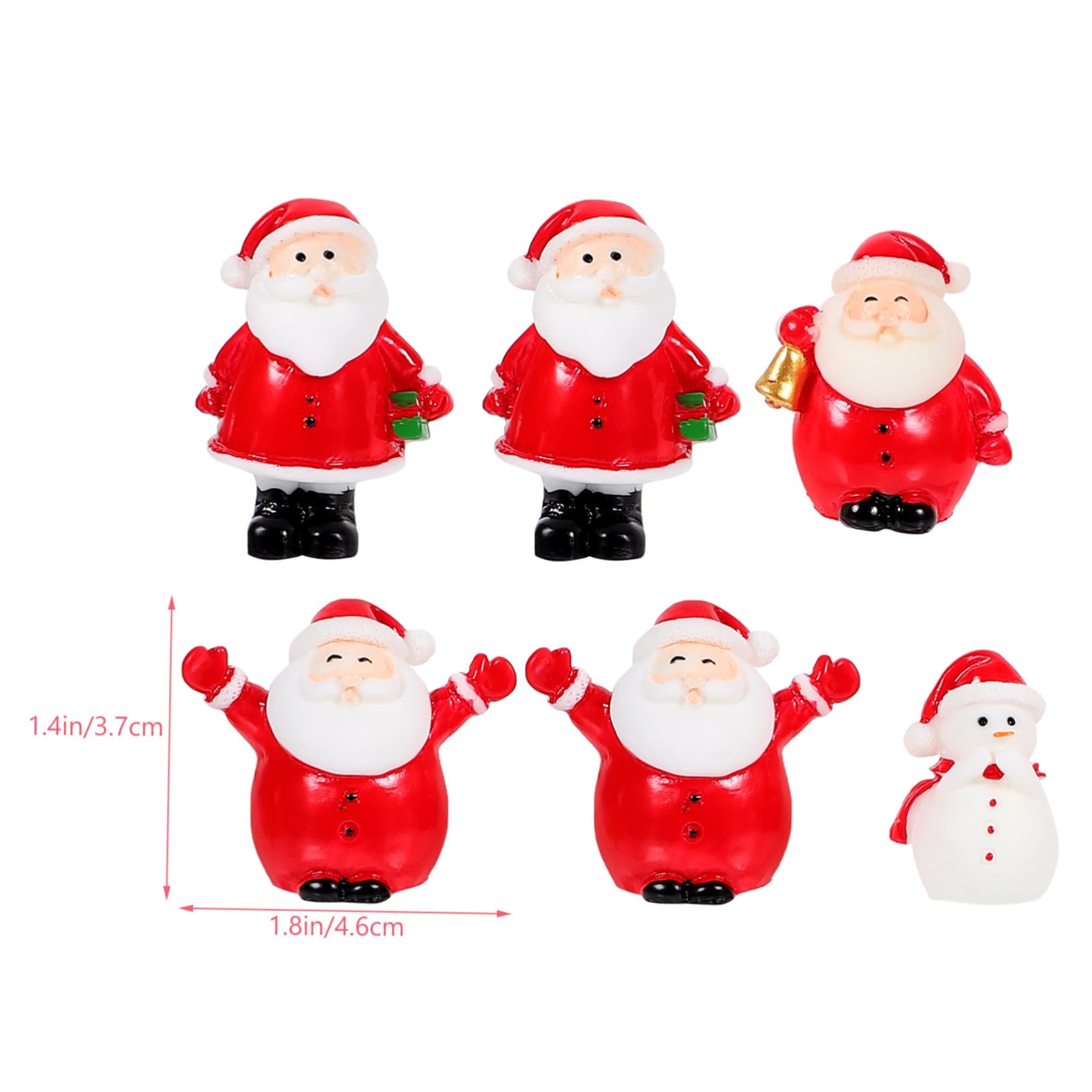 12 Piezas Decoración De Escritorio De Navidad Decoración Navideña De Casa De Muñecas Cifras Micro Paisaje De Santa Claus Micro Paisaje De Muñeco De Nieve Miniatura Oficina Planta