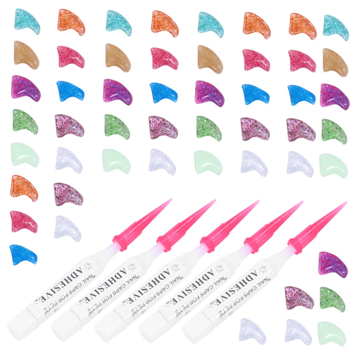 INOOMP 300pièces Caps De pour Griffes De Chat Contrôle des Grattages pour Animaux Domestiques Couvertures Adhésif pour Chats