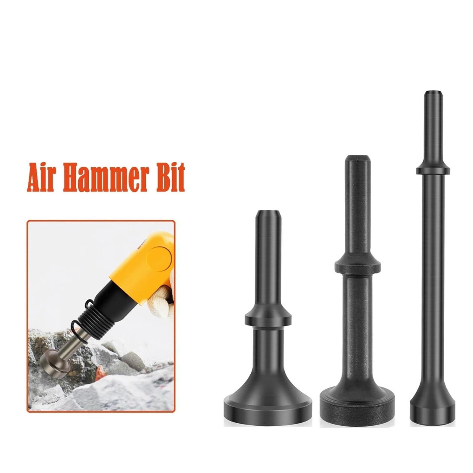 5 pezzi di punte for martello pneumatico da 80/100/178 mm, accessori for utensili pneumatici a percussione for a pala Automotive e industriale