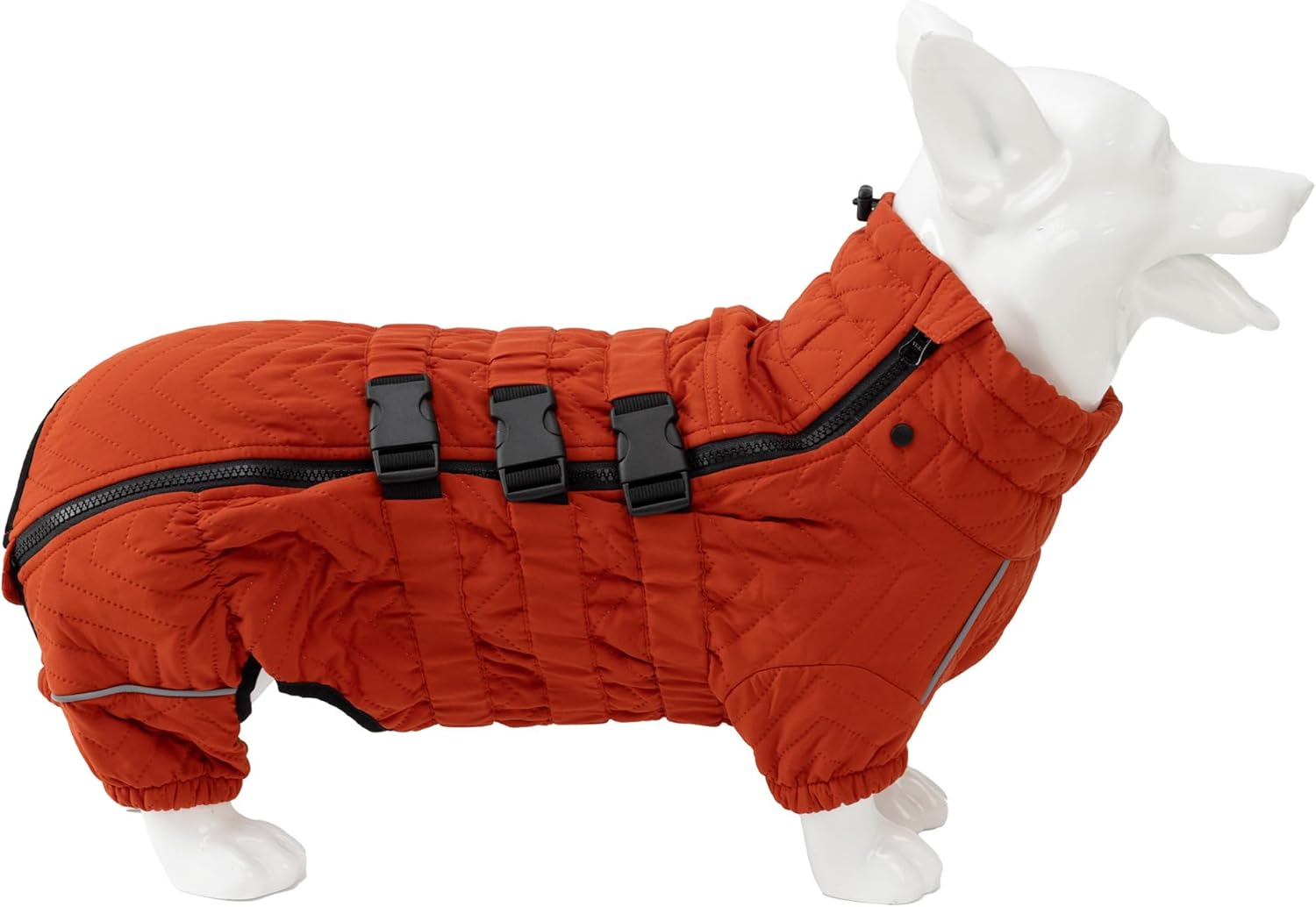 Warm Dog Coat Double Layers Dog Vest, 4 Legs Covered Windproof Waterproof