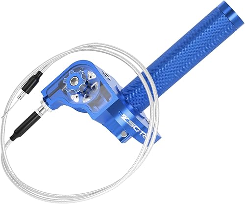 Cable de acelerador de 0.866in universal CNC de aluminio acelerador de acelerador de acelerador para KLX CR CRF EXC XR TTR CB SSR ATV Dirt Bike Pit