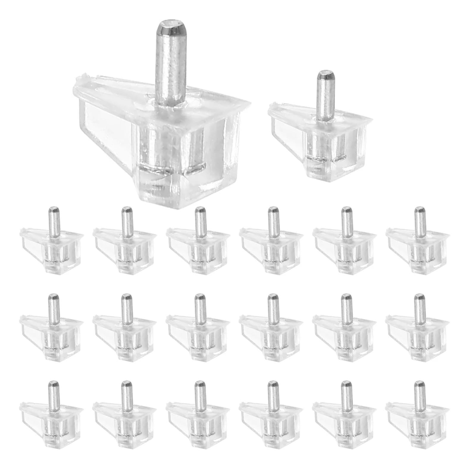 20 Pieces Shelf Pins Clear Support Pegs Cabinet Clips Holder for Kitchen Furniture for Cabinet