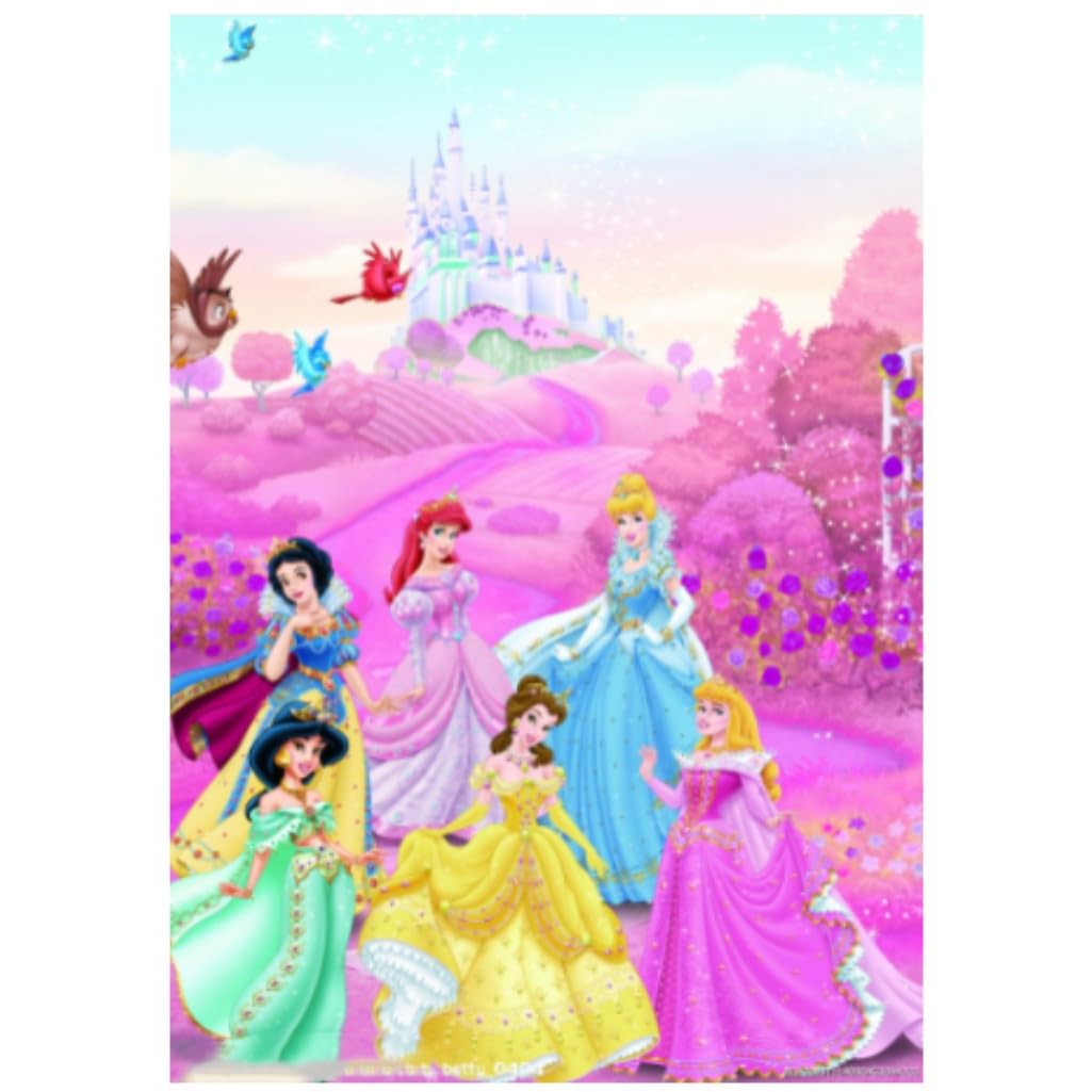 5D DIY Diamond Art Painting Kits, Princess Diamond Art Kits for Adults Kids Gifts, Crystal Rhinestone Arts and Crafts Embroidery Cross Stitch Pictures Painting Kits by Numbers for Wall Decor