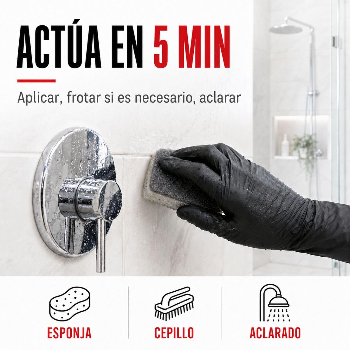 Limpiador para Acero Inoxidable, WC, Bañera y Baño 20 L | Elimina Cal y Jabón, sin Ácidos Minerales, sin Marcas, Acero Inoxidable, Azulejos, Ducha, Grifos - Arcane Industries