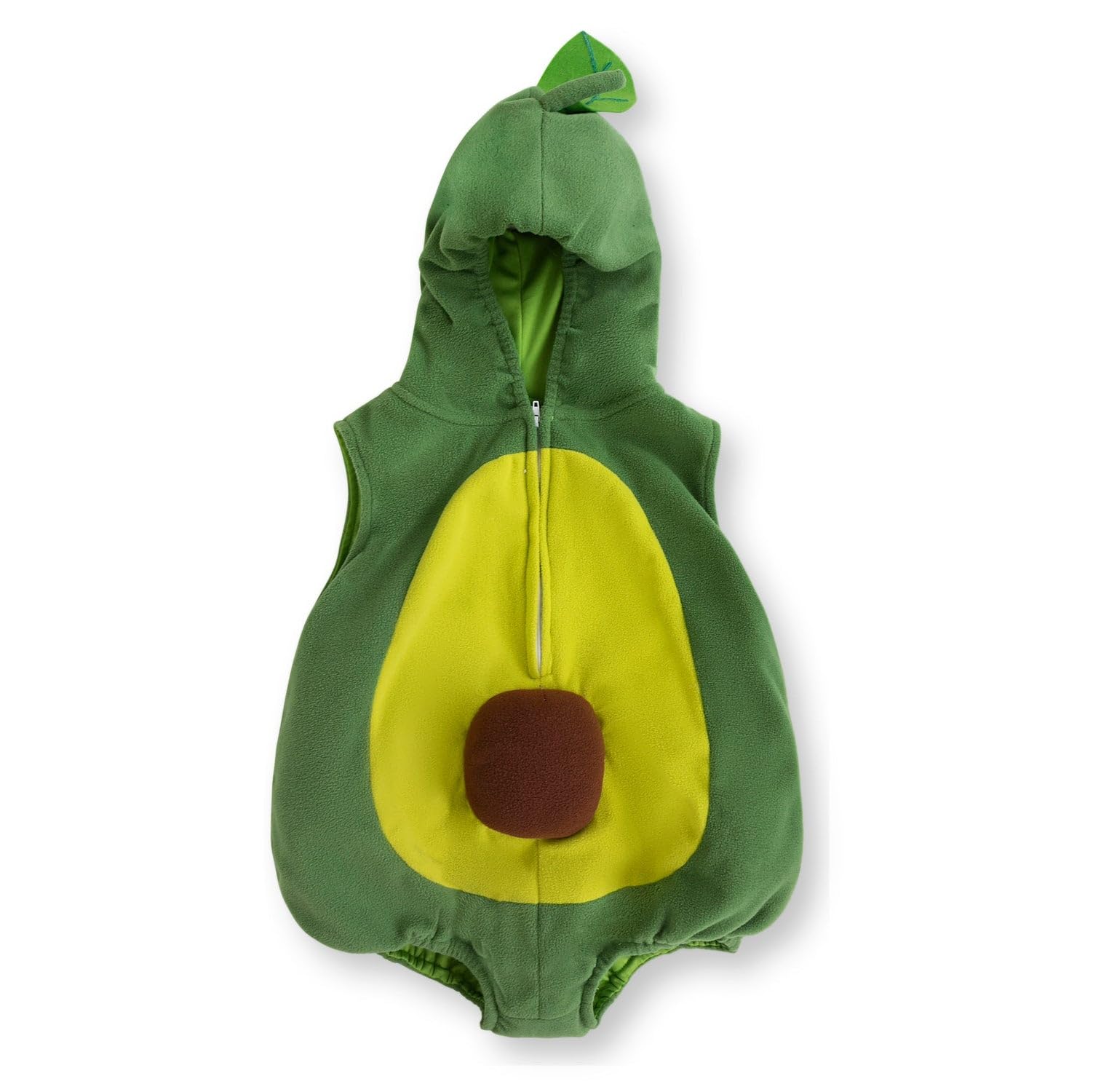 Dress Up America Avocado Costume for Babies - Baby Costumes for Halloween - Avocado Fruit Romper for Infants - Image 2