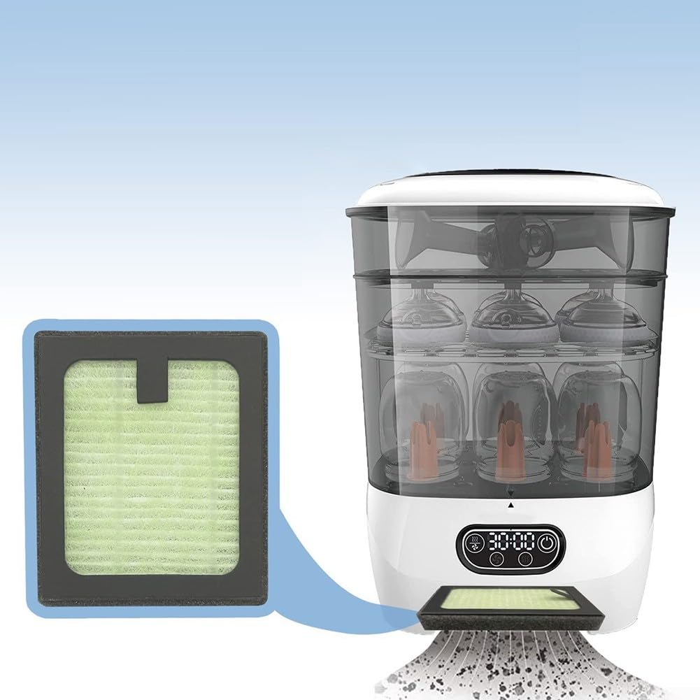 Paquete de 2 filtros HEPA de repuesto para secadora de botellas Brezza Baby
