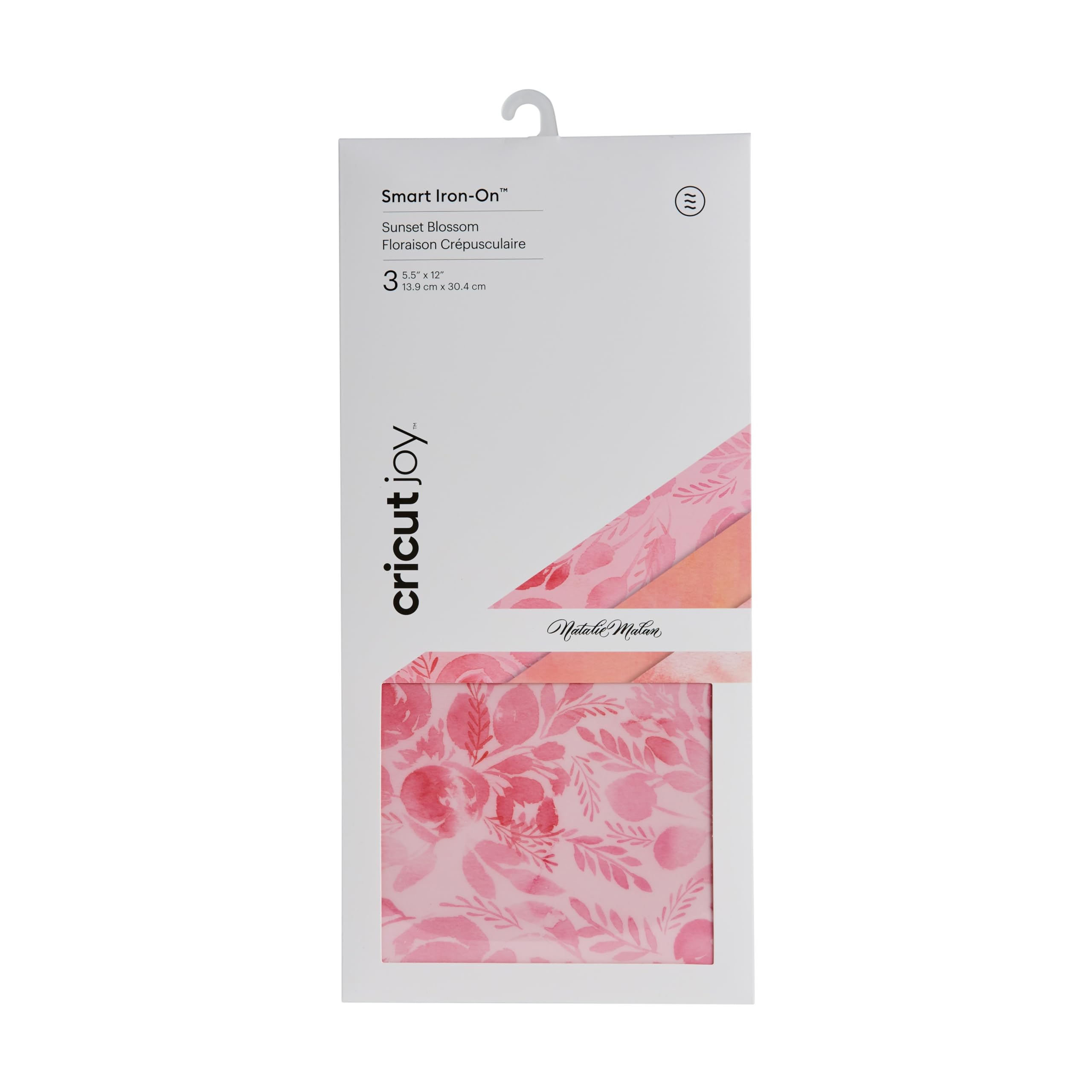 Joy Smart Patterned Iron On Vinyl, Diy Supplies, 5.5" X 12" Htv Roll - Natalie Malan Aquamarine