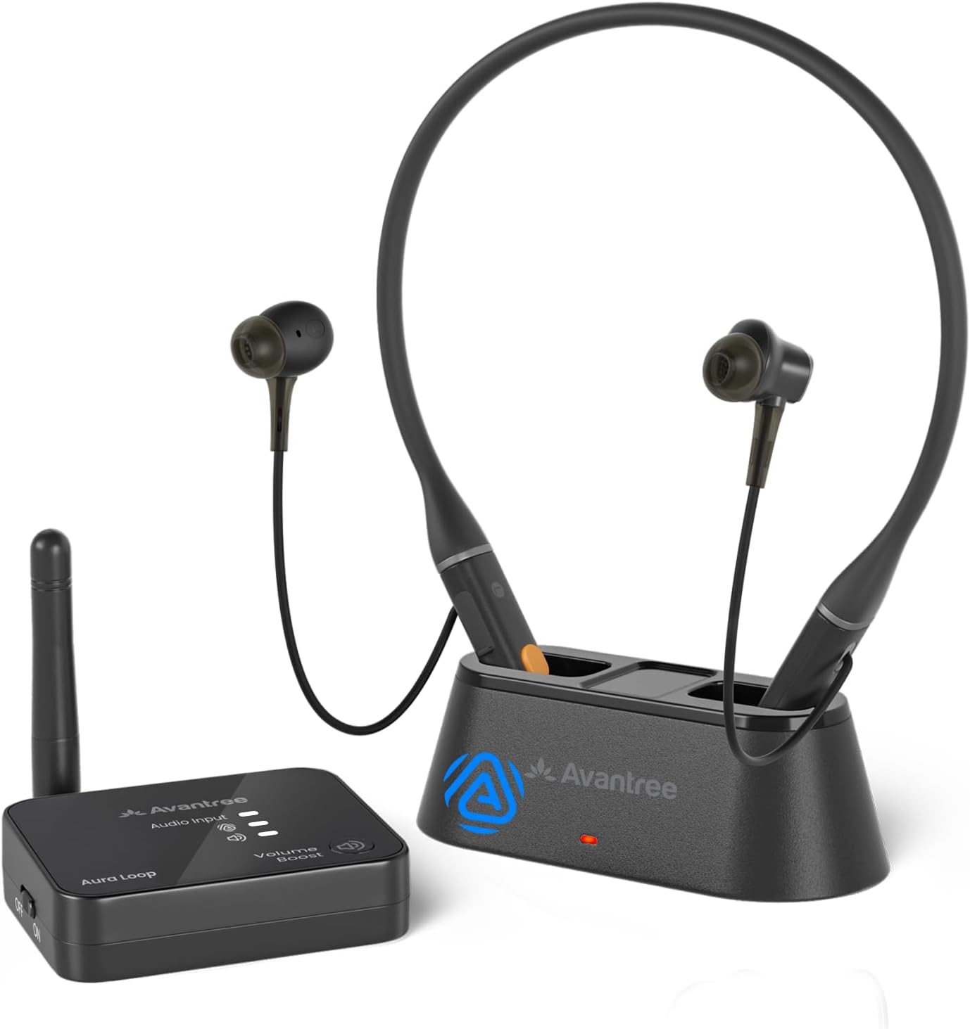 Avantree Aura Loop – Next-Gen Wireless TV Earbuds with Auracast & Charging Dock, 3 EQ Modes with Voice Clear for Seniors & Hard of Hearing, Supports One-to-Many Auracast Connection Avantree Aura Loop – Next-Gen Wireless TV Earbuds with Auracast & Charging Dock, 3 EQ Modes with Voice Clear for Seniors & Hard of Hearing, Supports One-to-Many Auracast Connection