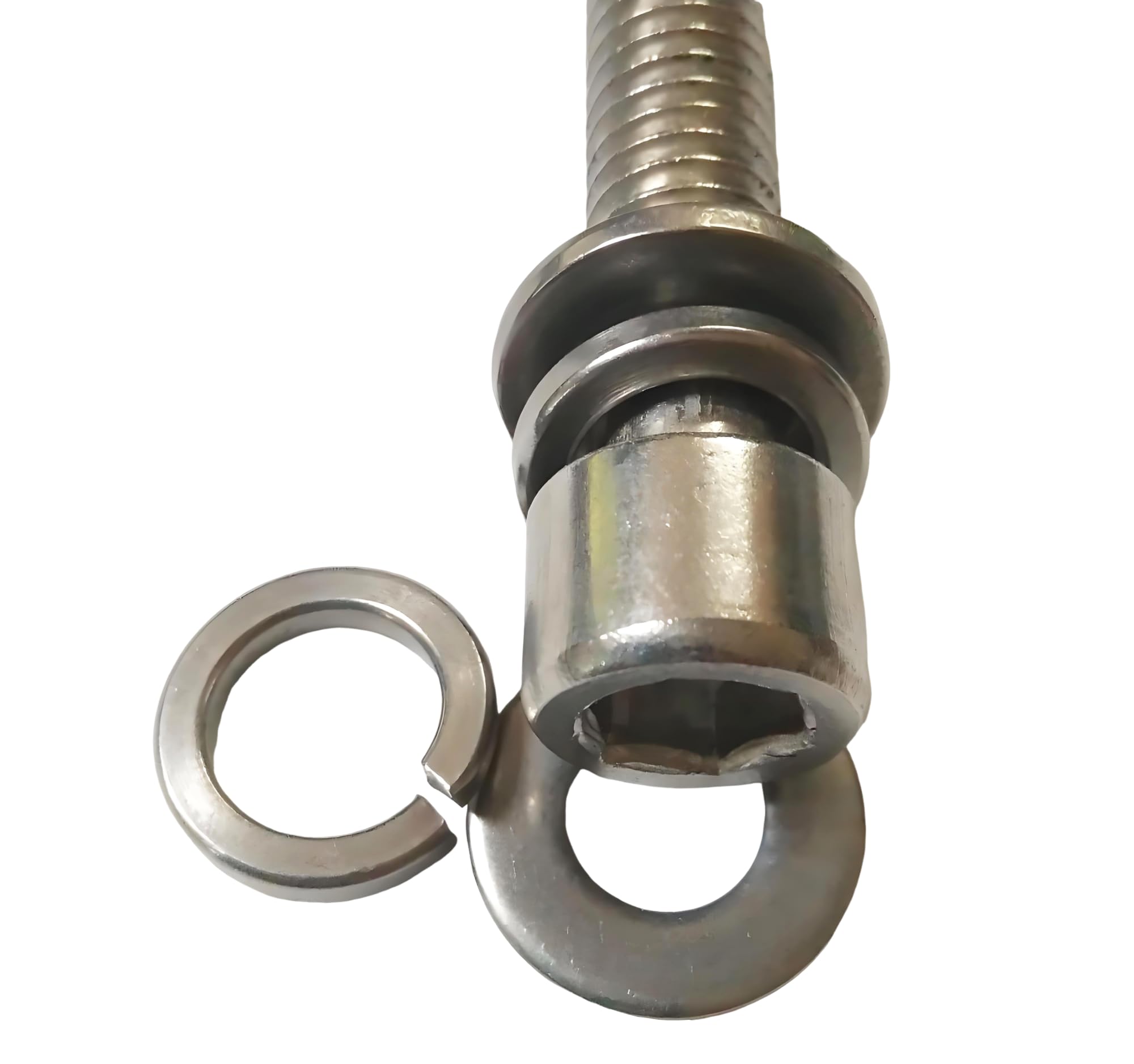 Kit de rondelles fendues en acier inoxydable 304, rondelle de verrouillage à ressort, 6 tailles/100 pièces 1/4" 5/16" 3/8" 7/16" 1/2" 5/8"