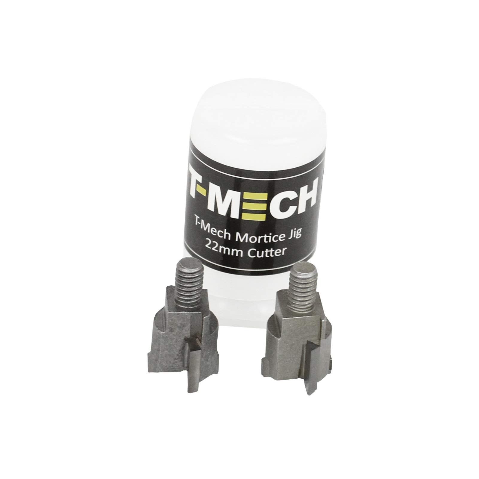 T-Mech Zestaw montażowy do zamka drzwi wpuszczanych zestaw montażowy dłut do drewna zestaw do wiercenia otworów / 6 frezów do drewna z węglika spiekanego, 19 mm, 22 mm, 25 mm bezpłatna torba do przenoszenia