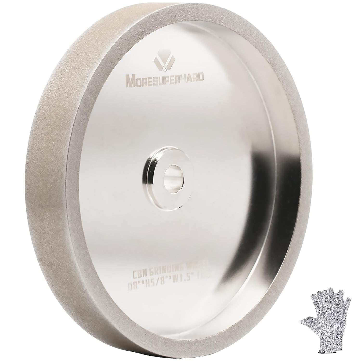 CBN Grinding Wheel 8 inch 320 Grit,1.5" Wide,5/8" Arbor,for All Kinds of 8 inch Bench Grinders,for Sharpening High Speed Steel Tools Woodturning Tools(320 Grit)