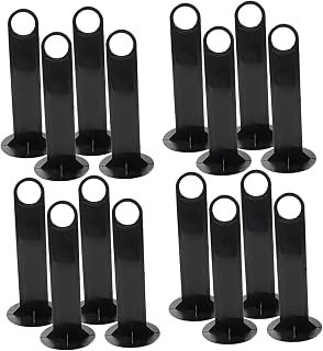 Hemobllo 12 Unidades De Soportes para Discos De Fútbol ​​Organizador De Discos Soporte para Conos De Entrenamiento Color Negro