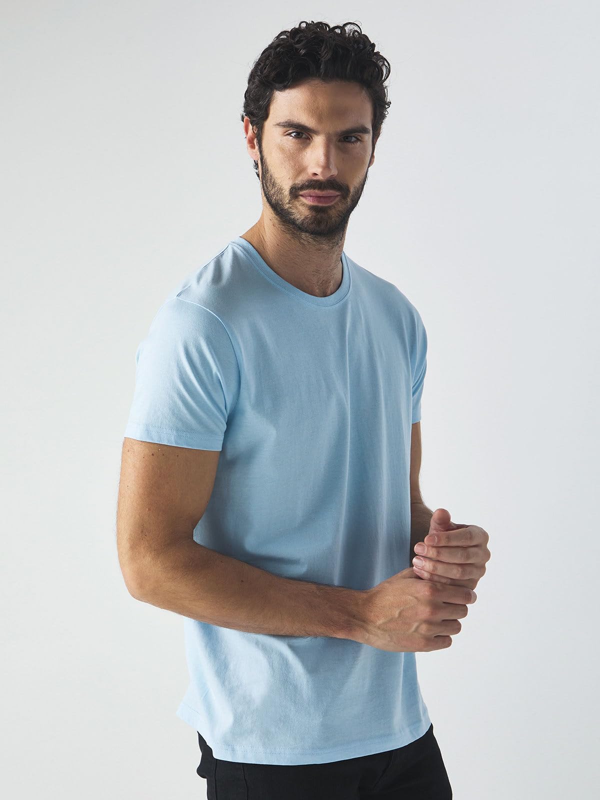 Siry Work T Shirt Uomo - Maglietta Manica Corta Cotone, Tshirt Maglia Maniche Corte da Lavoro, T-Shirt Tinta Unita Stampabili Girocollo, Maglia Basic